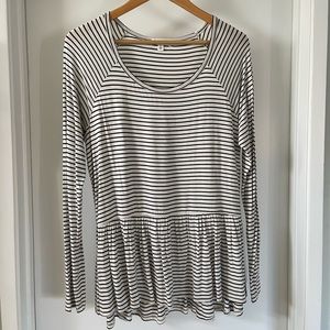 Nordstrom BP Peplum Long Sleeve Top